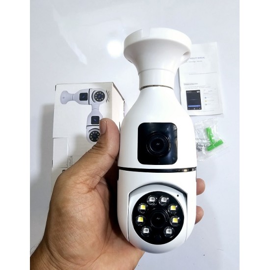 V380 Pro Bulb Wifi Camera Dual Lans Night Vision