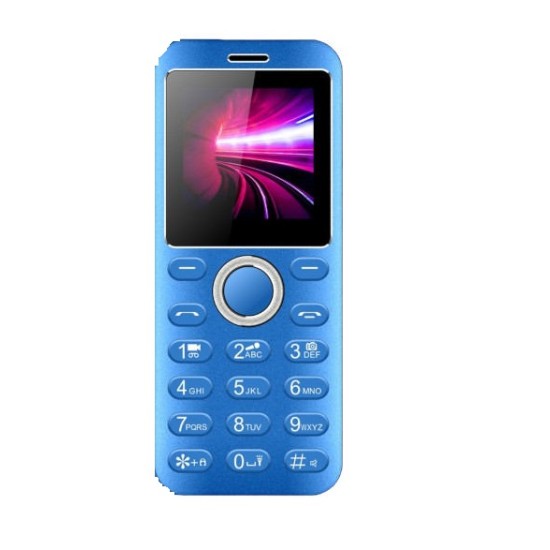 Bontel S1 Super Slim Mini Feature Phone With Cover Blue