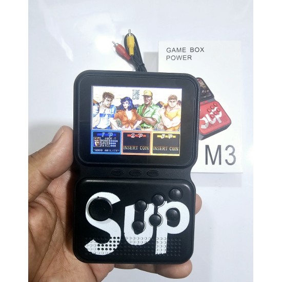 M3 Handheld Game Box Retro 900 Classic Games Black