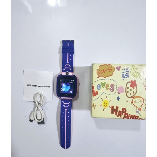 Q12 Kids Calling Smart Watch GPS Location Track Pink