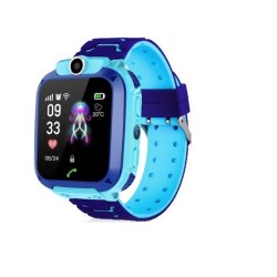 Q12 Kids Calling Smart Watch GPS Location Track Sim Supported Blue