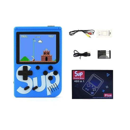 SUP Game Box 400 in 1 Kids Game Player Blue