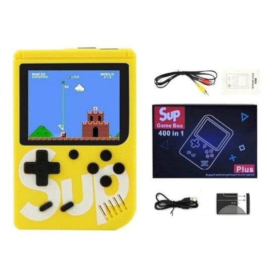 SUP Game Box 400 in 1 Kids Retro Game Player Consle Yellow