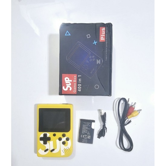 SUP Game Box 400 in 1 Kids Retro Game Player Consle Yellow