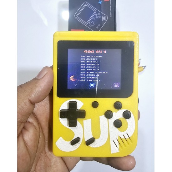 SUP Game Box 400 in 1 Kids Retro Game Player Consle Yellow