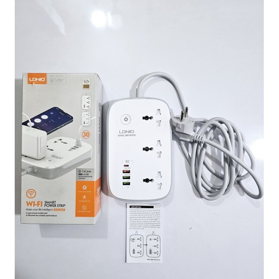 Ldnio 30W Wifi Smart Power Multiplug PD Fast Charging