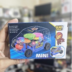 Avengers Mini Car Transparent Light Music