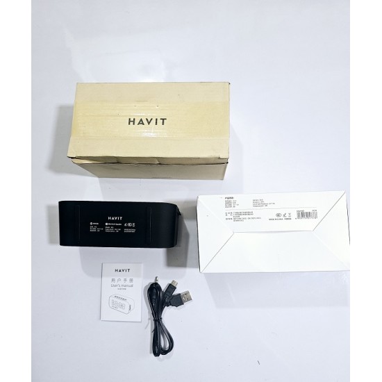 Havit M3 Clock Bluetooth Speaker Alarm LED Display