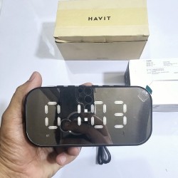 Havit M3 Clock Bluetooth Speaker Alarm LED Display