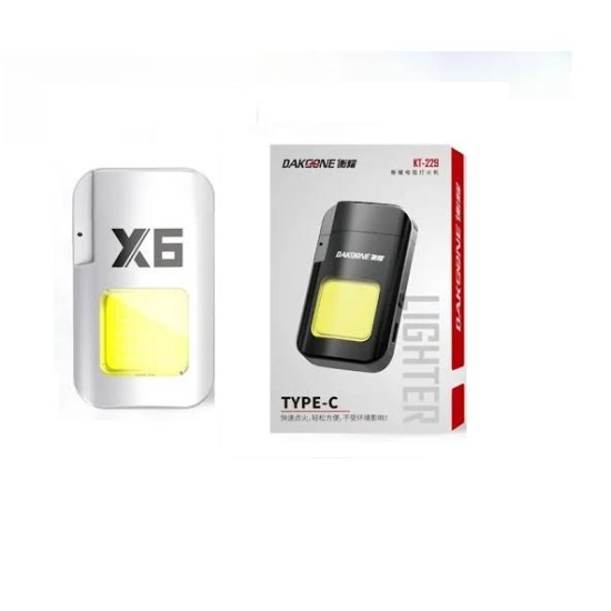 Dual ARC Electric Lighter Windproof Rechargeable COB LED