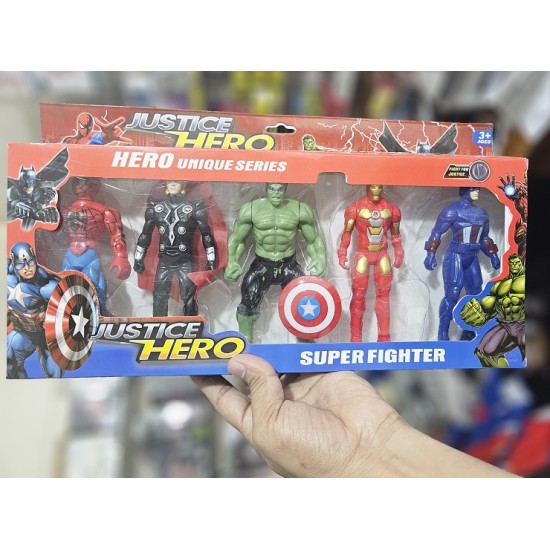 Justice Hero Toys 5pc Set