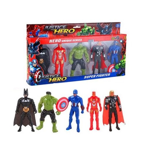 Justice Hero Toys 5pc Set