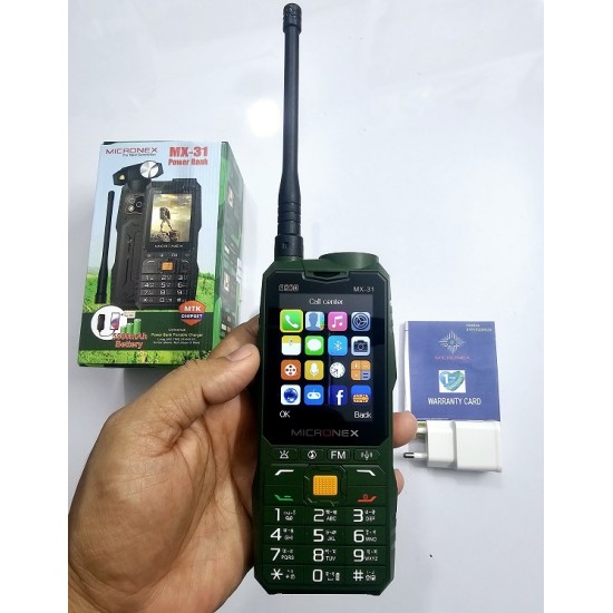 Micronex MX31 Antina Phone 5500mAh Four Sim Green