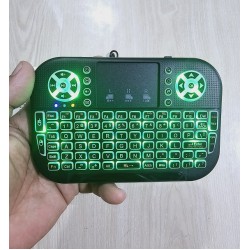 A8s Rechargable Bluetooth And Wireless Keyboard Dual Mode Backlit Black