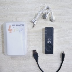 AR08 Mp3 Music Player With Loudspeaker Black