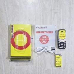 Maximus MB10 Mini Button Phone With Warranty Black