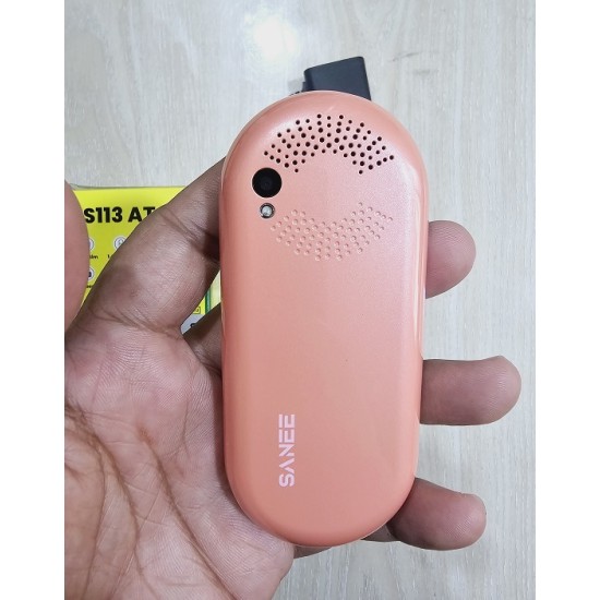 SANEE S113 Button Phone With Warranty Pink