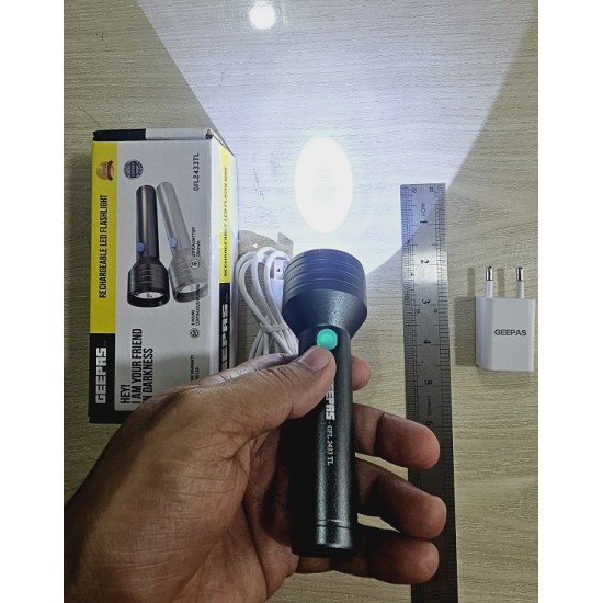 Geepas GFL-2433TL Rechargable LED Flash Light Torch