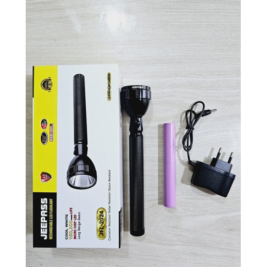 Jeepas JFL-2024 Rechargable LED Flashlight 4000mAh Torch Light