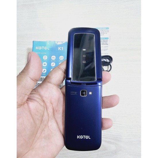 Kgtel K1 Slim Folding Mobile Phone Blue