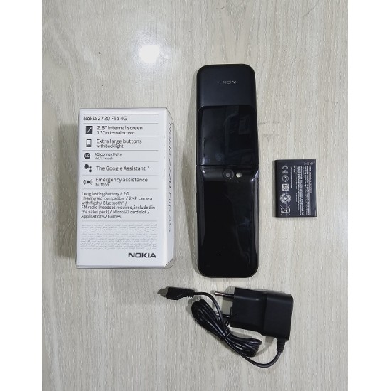 Nokia 2720 Flip Phone Dual Sim Black