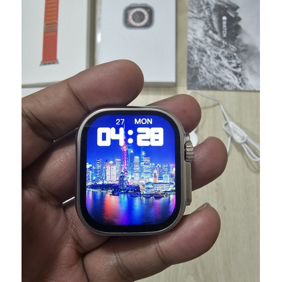 A2859 Ultra Smart Watch Bluetooth Calling With A-pple Logo - Orange