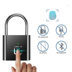 AR08 Fingerprint Lock 20 Finger Support Rechargable Waterproof 