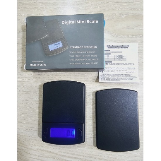 AR202 Mini Weighing Pocket Scale 500g Black