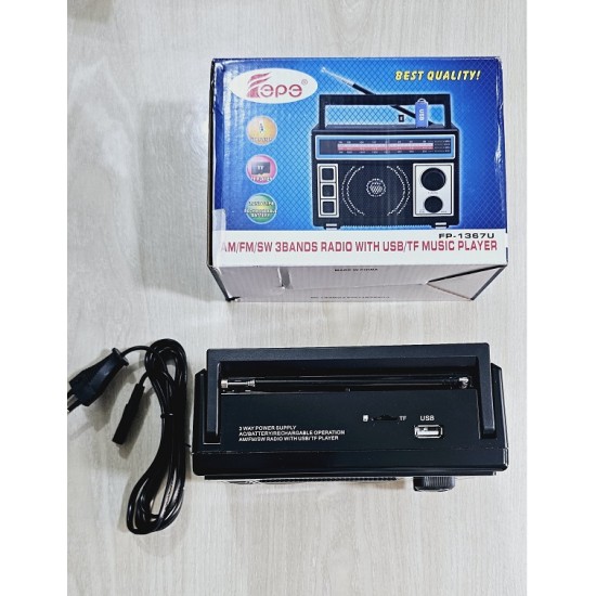 FEPE FP-1367U FM Radio With Multi Function Music Player AM/FM/SW