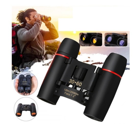 Mini Folding Binocular 30-60 Zoom Black