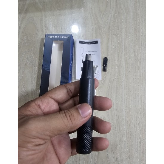 Nose And Ear Hair Trimmer Rechargeable Black