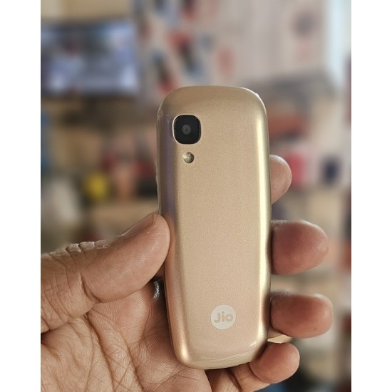 Jio J12 Mini Phone Dual Sim Cover Gold