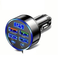 200W Car Charger Fast Charging PD 2PD 4 USB