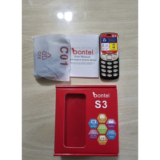 Bontel S3 Mini Phone Dual Sim Gold