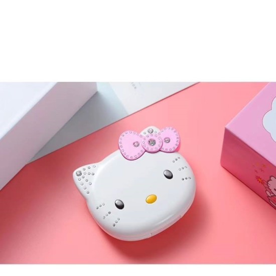 Hello Kitty K688 Plus Folding Mobile Phone White