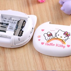 Hello Kitty K688 Plus Folding Mobile Phone White