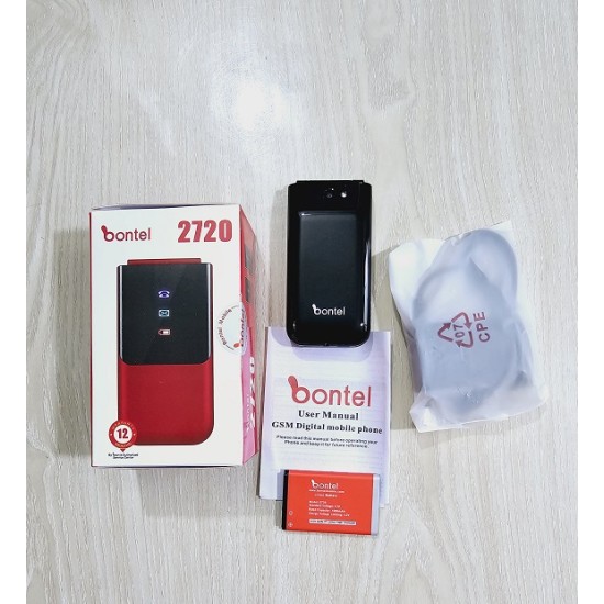 Bontel 2720 Folding Phone Dual Sim Black