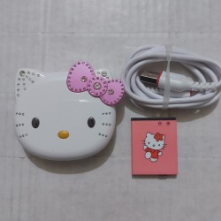 Hello Kitty K688 Plus Folding Mobile Phone White