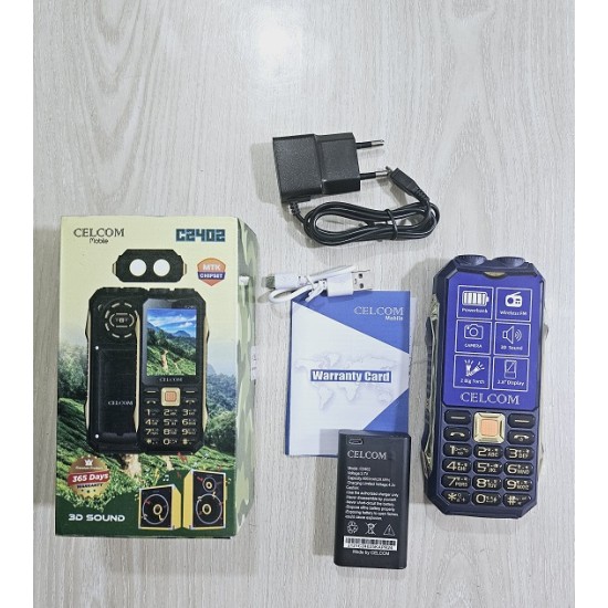 Celcom C2402 Power Bank Phone 8000mAh Dual Sim