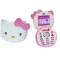 Hello Kitty K688 Plus Folding Mobile Phone White