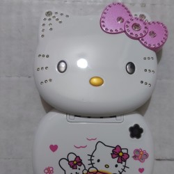 Hello Kitty K688 Plus Folding Mobile Phone White