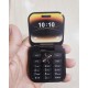 i17 Mini Flip Phone 2 SIM FM Radio Black