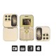 i17 Mini Flip Phone 2 SIM Gold