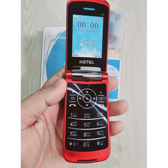 Kgtel K1 Slim Folding Phone Dual Sim Red