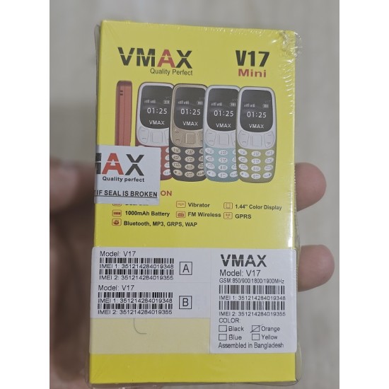 Vmax V17 Mini Phone Dual Sim Orange