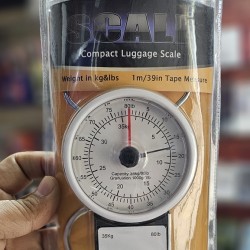 Compact Luggage Scale 35kg Analog Measures tape