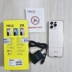 Vmax V16 Ultra Max Touch Button Phone Gold Warranty