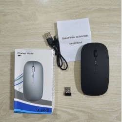 Dual Mode Wireless Bluetooth Mouse Rechargeable RGB