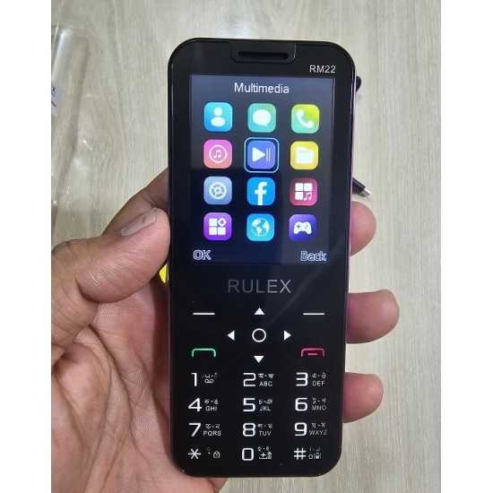 Rulex RM22 Pro Max Phone Dual Sim Warranty Purpel