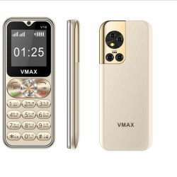 Vmax V18 Mini Card Phone Gold Dual Sim Warranty